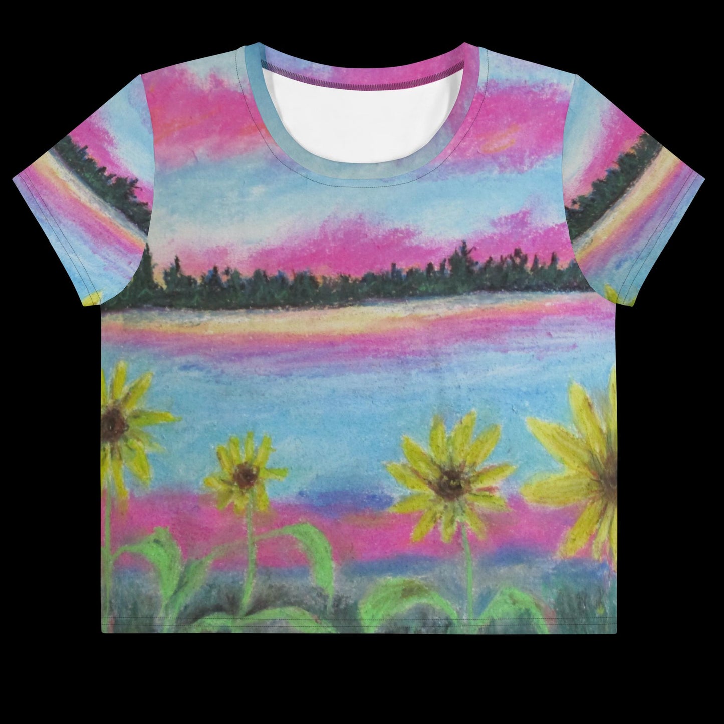 A Flower Fantasy ~ All-Over Print Crop Tee