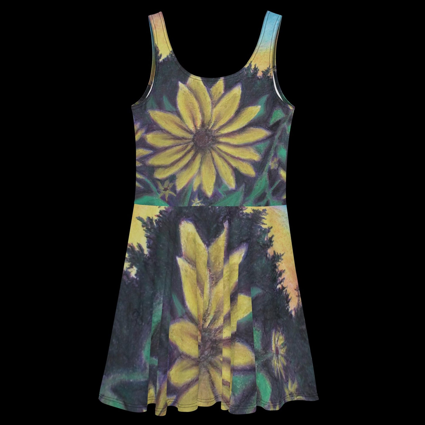 Sunflower Sunset ~ Skater Dress