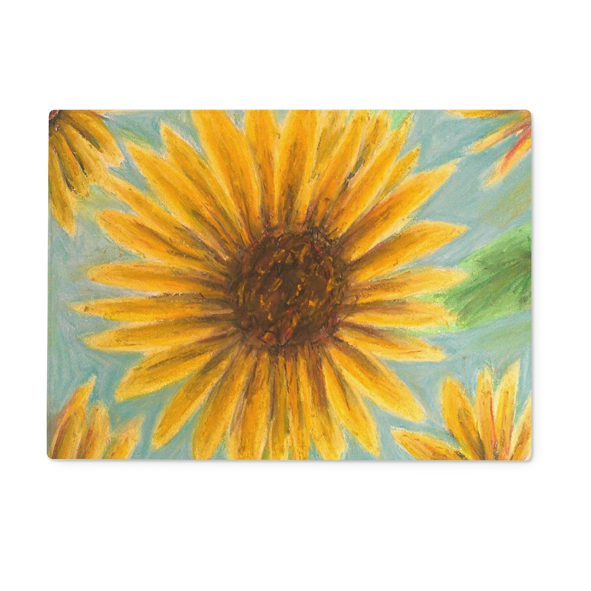 Flower Picking ~ Glass Chopping Board