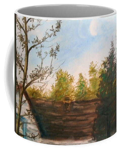 Backyard Drawing - Mug