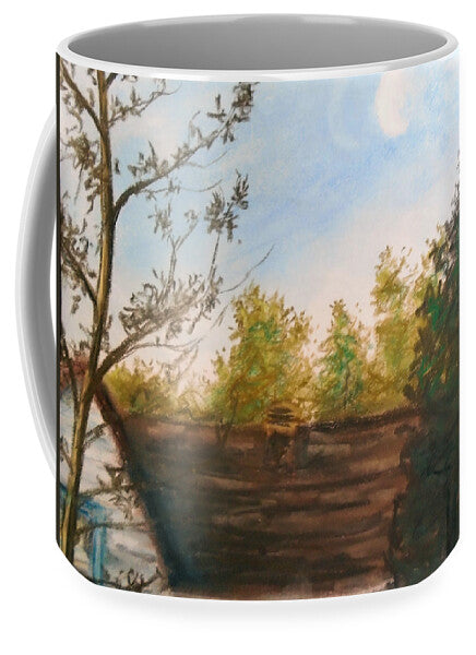 Backyard Drawing - Mug