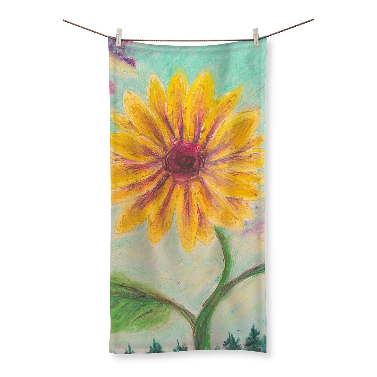 Berry Sunflower ~ Towel