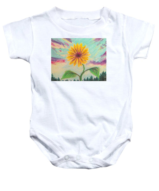 Berry Sunflower - Baby Onesie