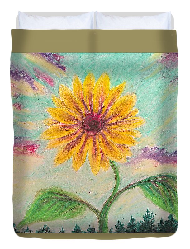 Berry Sunflower - Duvet Cover