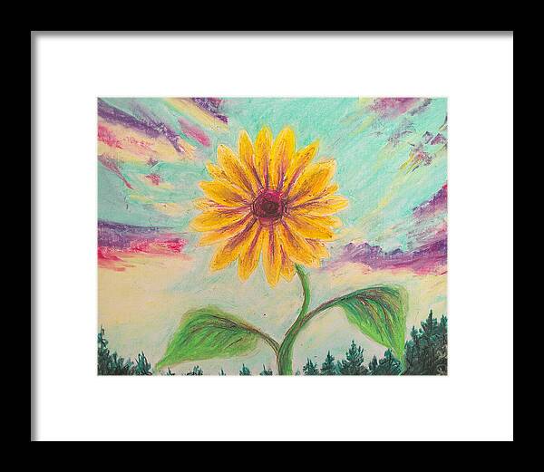 Berry Sunflower - Framed Print