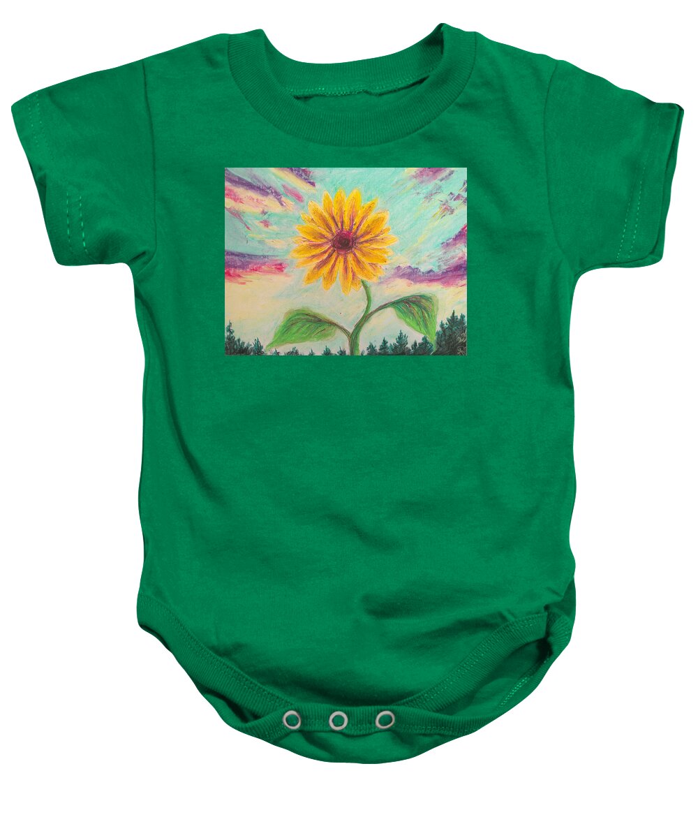 Berry Sunflower - Baby Onesie