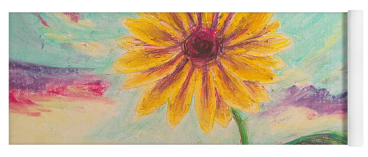 Berry Sunflower - Yoga Mat