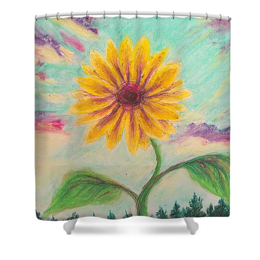 Berry Sunflower - Shower Curtain