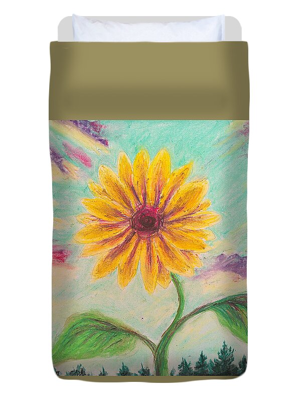 Berry Sunflower - Duvet Cover