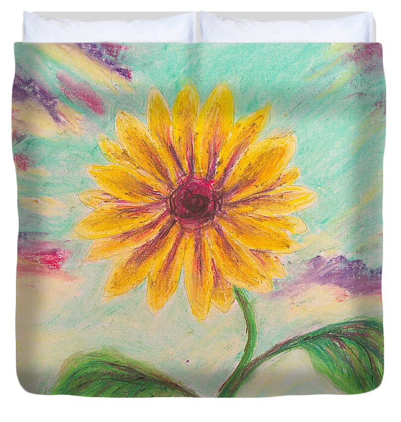 Berry Sunflower - Duvet Cover