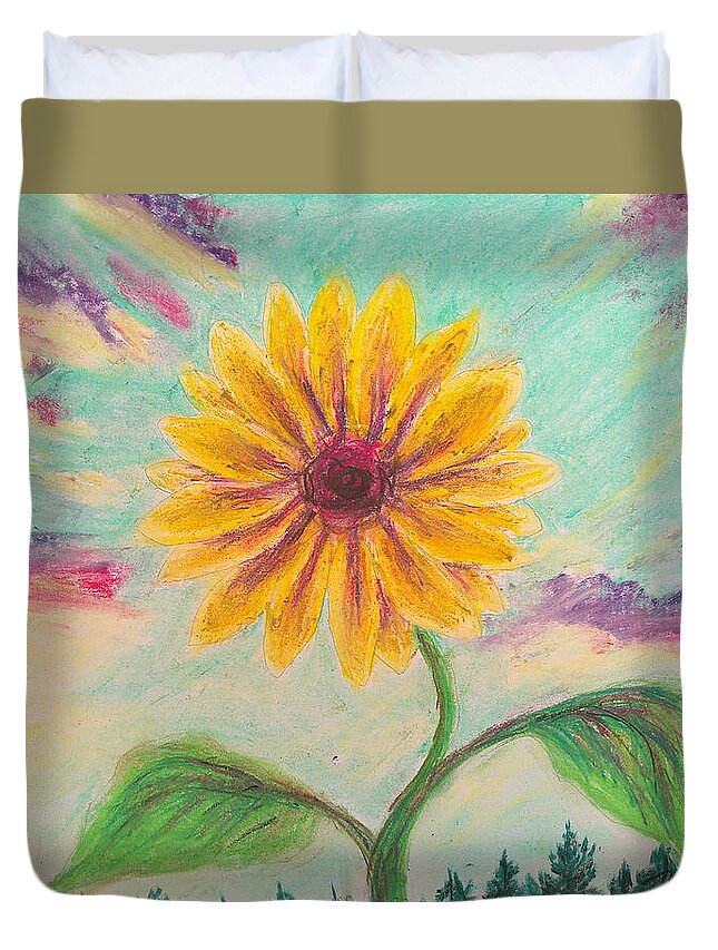 Berry Sunflower - Duvet Cover