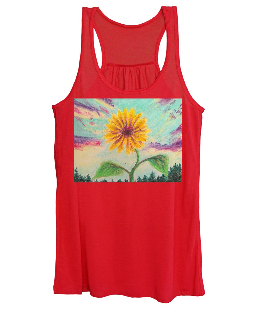 Berry Sunflower - Women's Tank Top