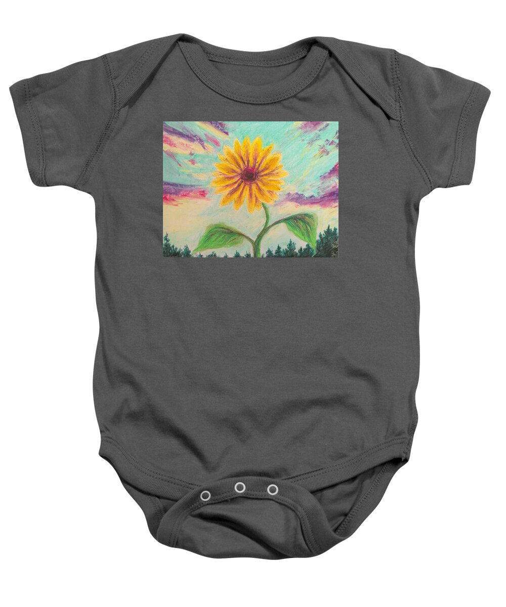 Berry Sunflower - Baby Onesie