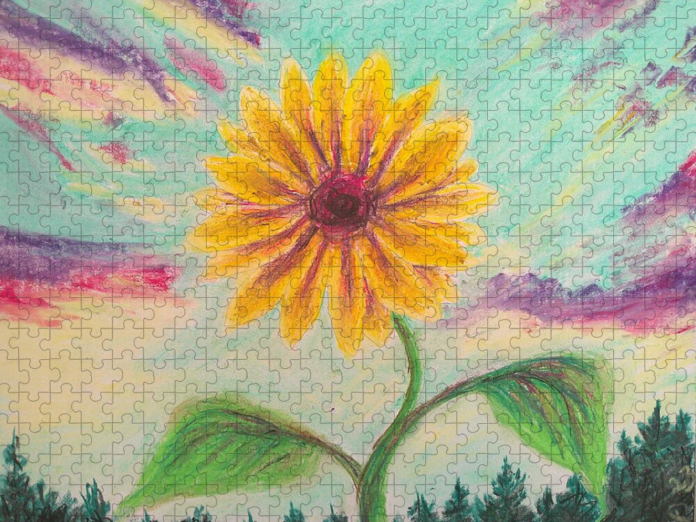 Berry Sunflower - Puzzle