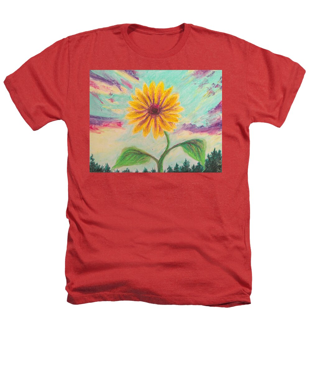 Berry Sunflower - Heathers T-Shirt