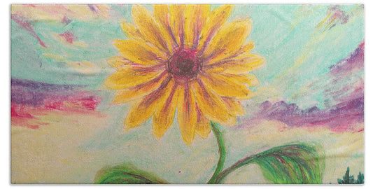 Berry Sunflower - Beach Towel