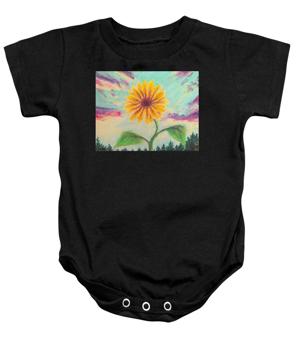 Berry Sunflower - Baby Onesie