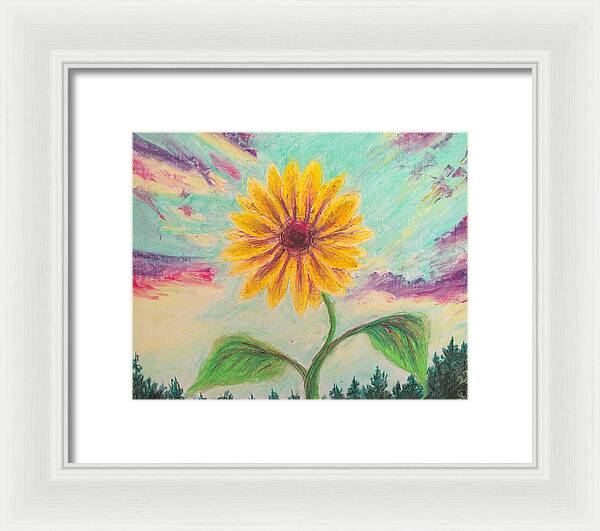 Berry Sunflower - Framed Print