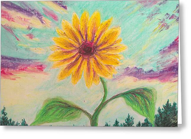 Berry Sunflower - Greeting Card