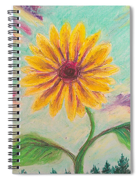 Berry Sunflower - Spiral Notebook