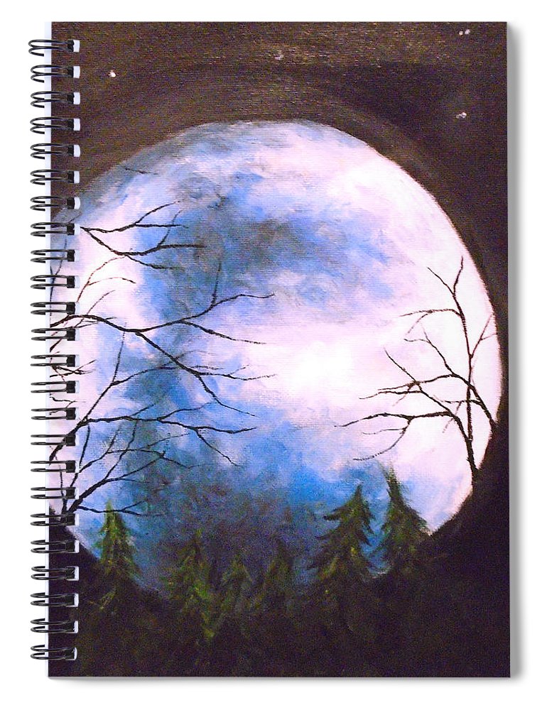 Blue Moon - Spiral Notebook