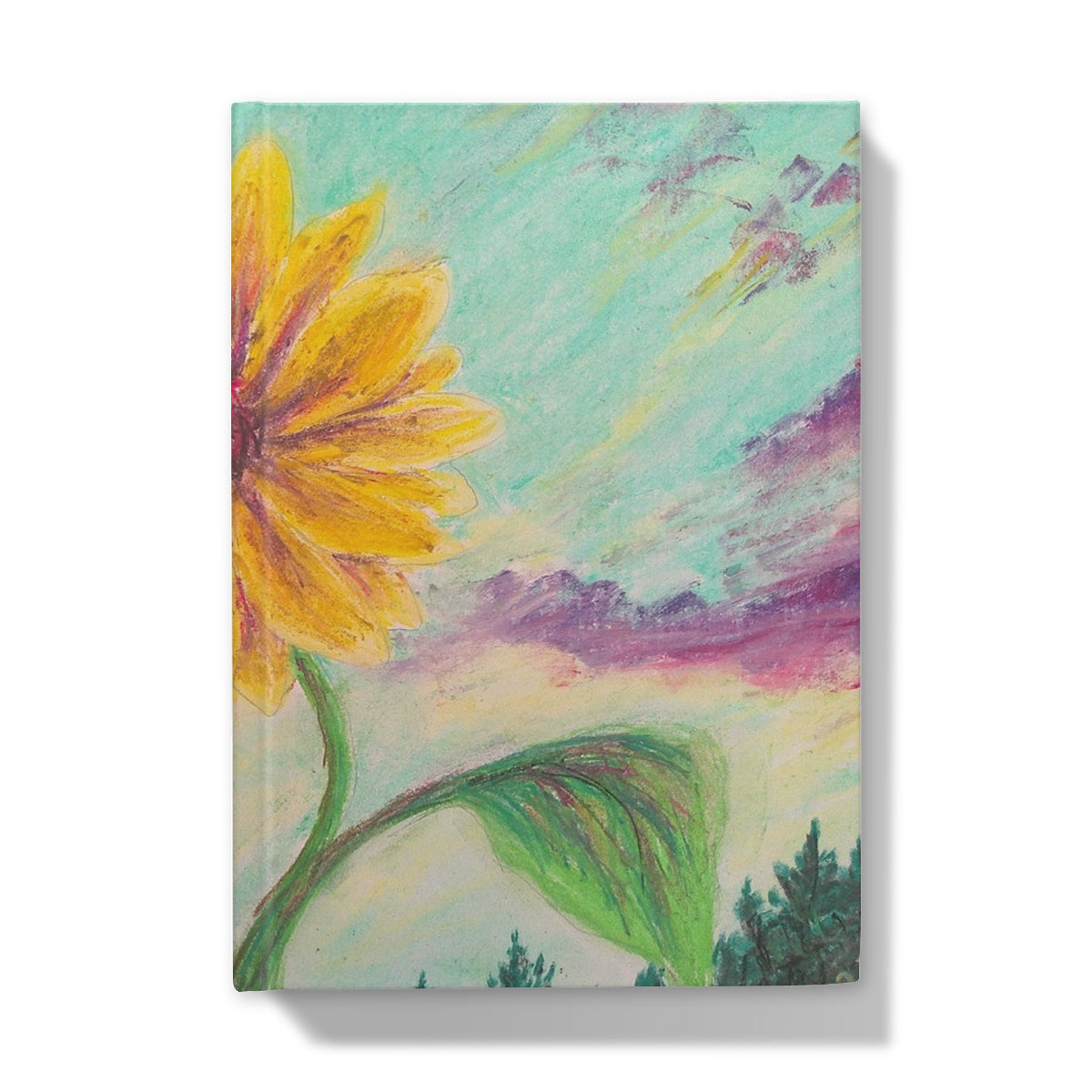 Berry Sunflower ~ Hardback Journal