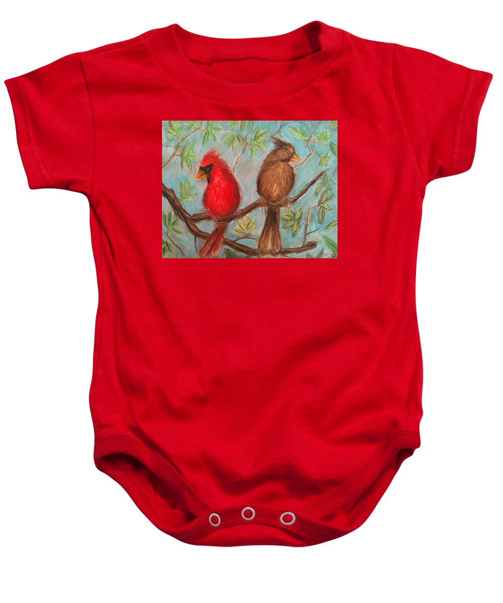 Cardinal Couple - Baby Onesie