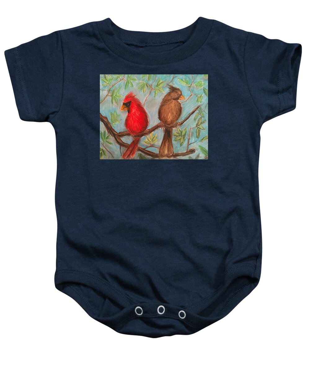 Cardinal Couple - Baby Onesie