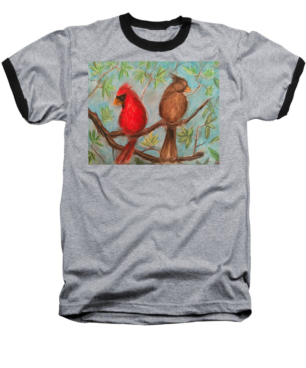 Cardinal Couple - Baseball T-Shirt