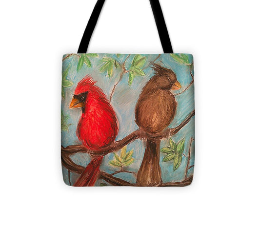 Cardinal Couple - Tote Bag