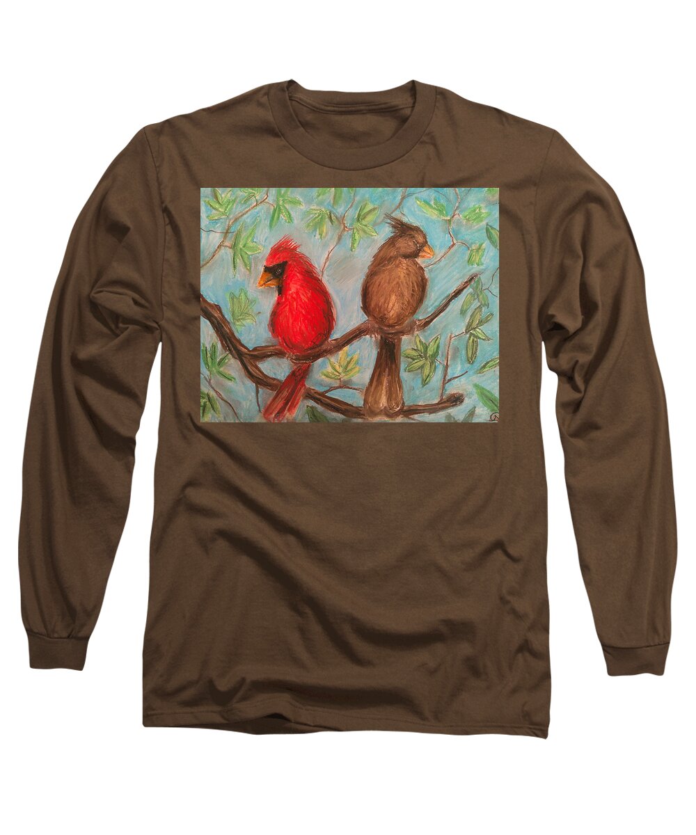 Cardinal Couple - Long Sleeve T-Shirt