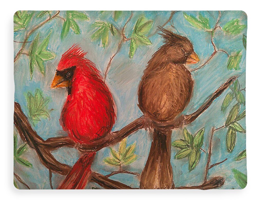 Cardinal Couple - Blanket