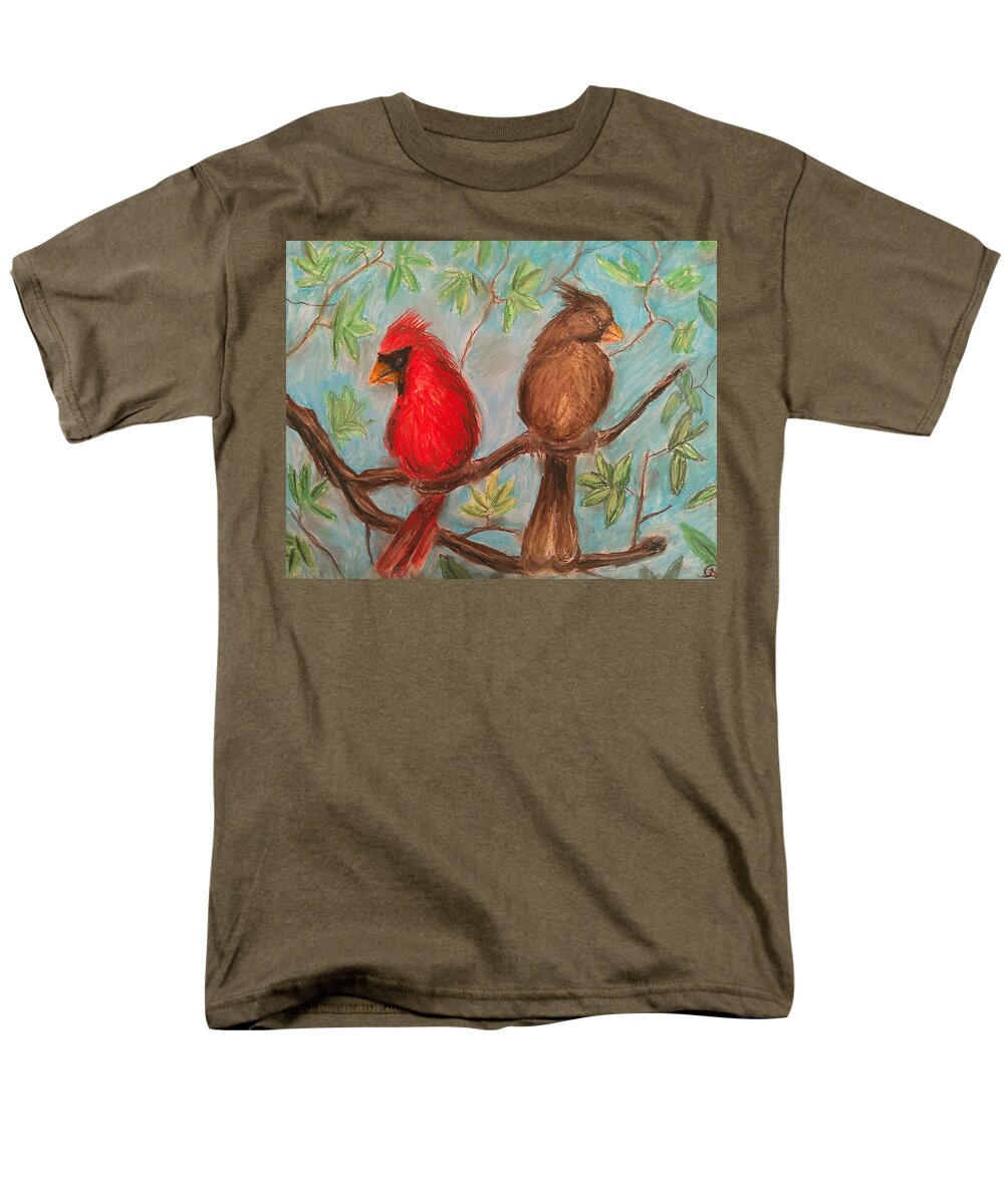 Cardinal Couple - Men's T-Shirt  (Regular Fit)