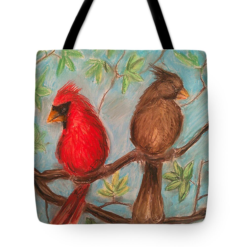 Cardinal Couple - Tote Bag