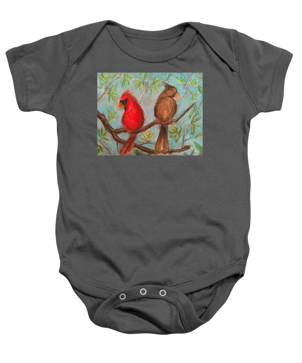 Cardinal Couple - Baby Onesie