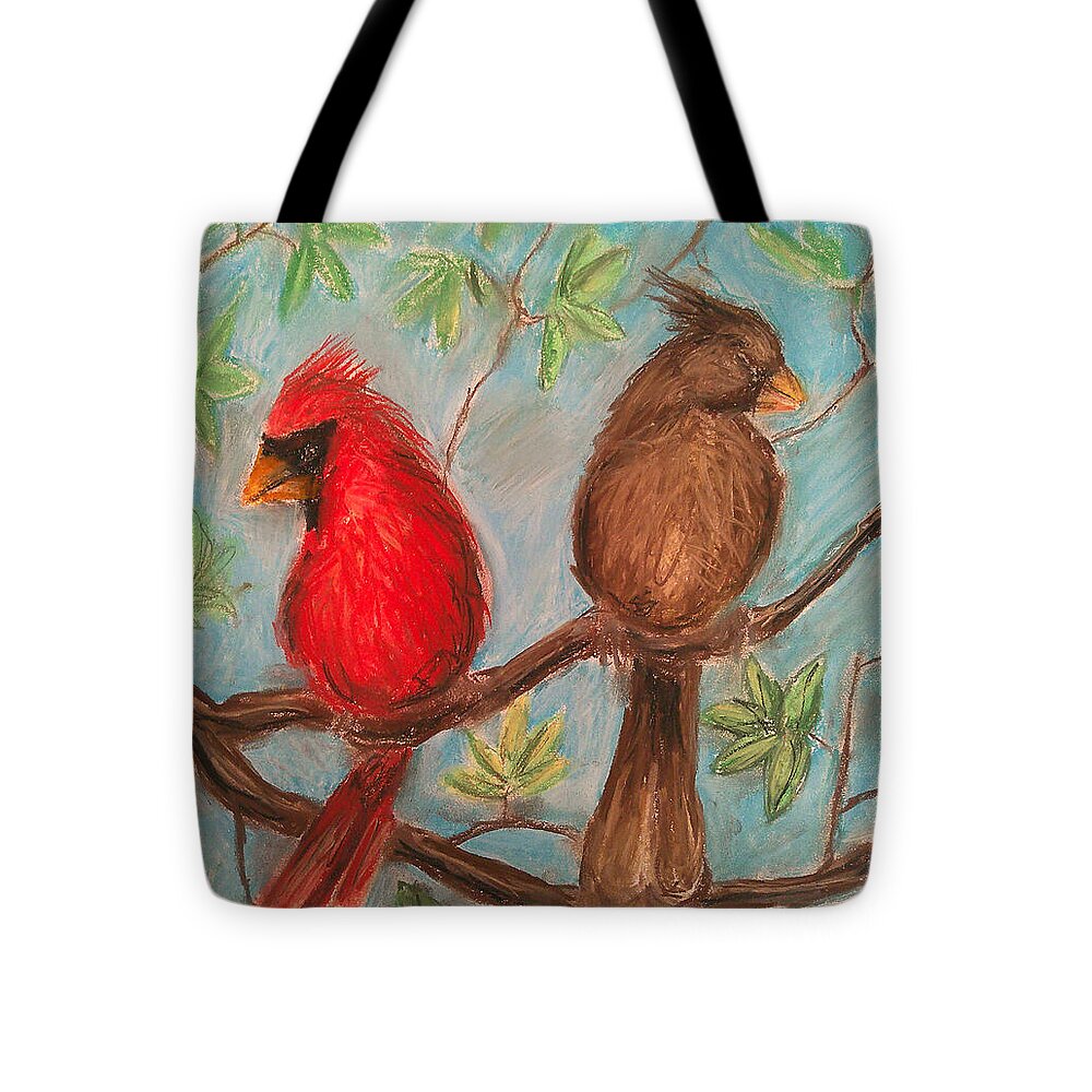 Cardinal Couple - Tote Bag