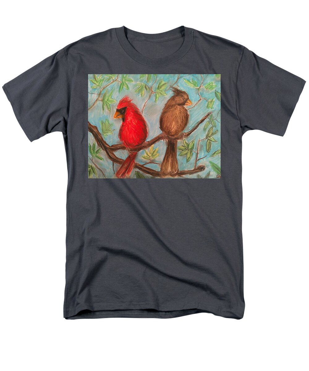 Cardinal Couple - Men's T-Shirt  (Regular Fit)