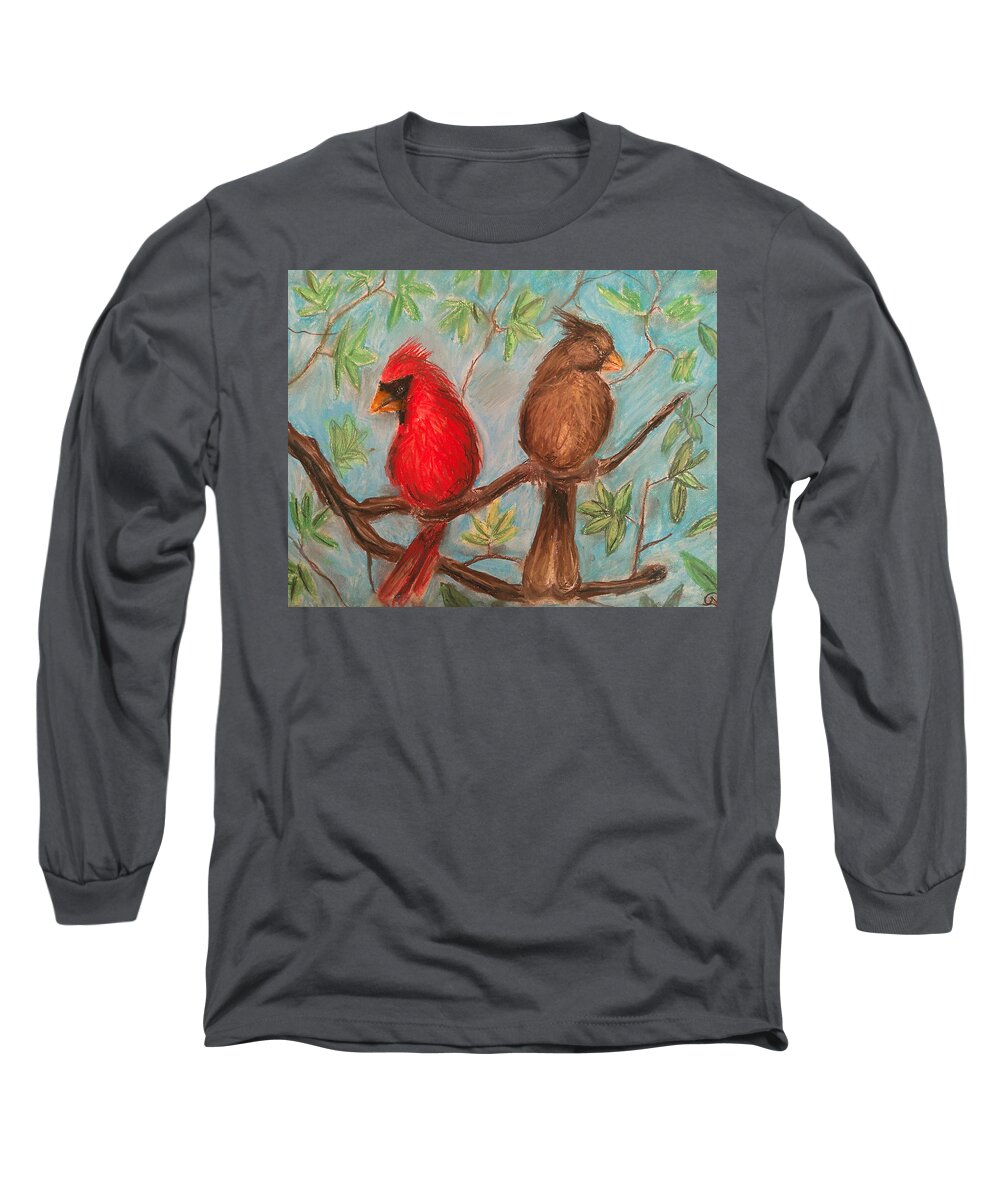 Cardinal Couple - Long Sleeve T-Shirt