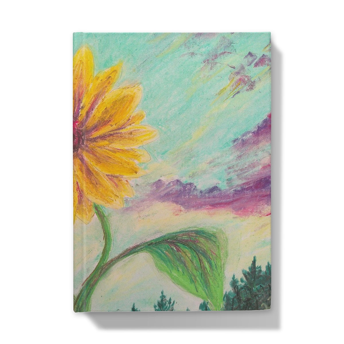 Berry Sunflower ~ Hardback Journal