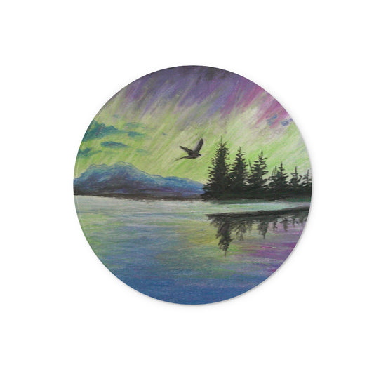 Loyal Aurora ~ Glass Chopping Board