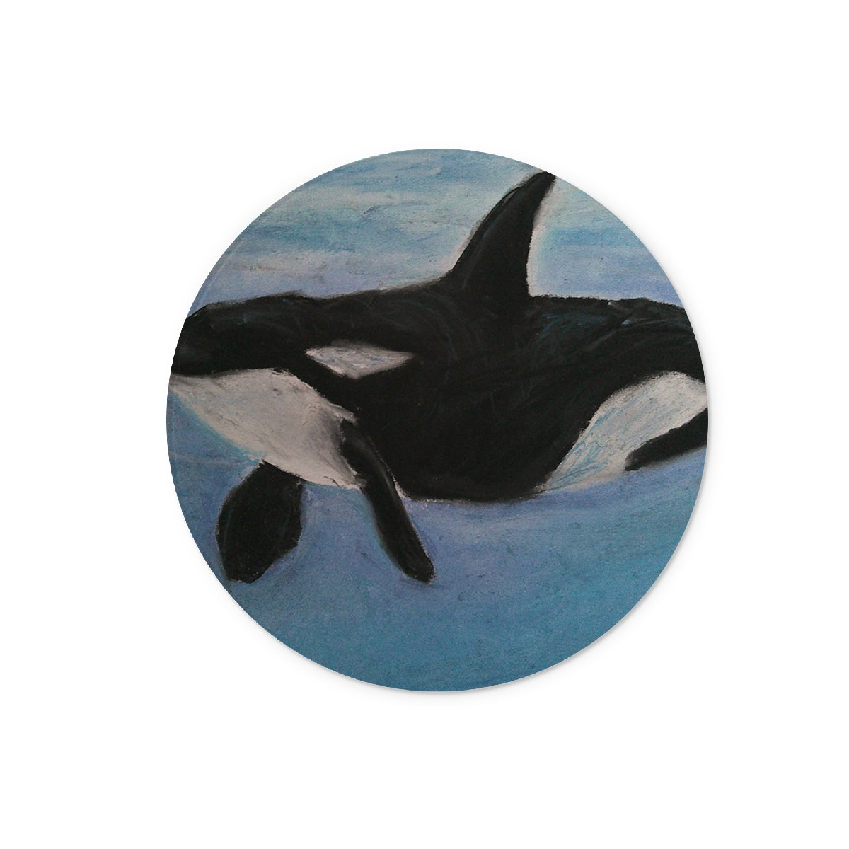 Orca Calls ~ Glass Chopping Board