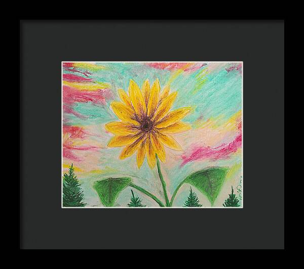 Sunflower Sets - Framed Print