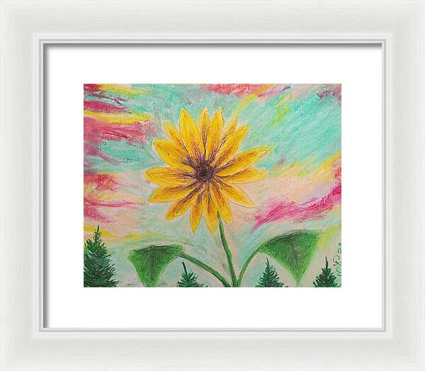 Sunflower Sets - Framed Print