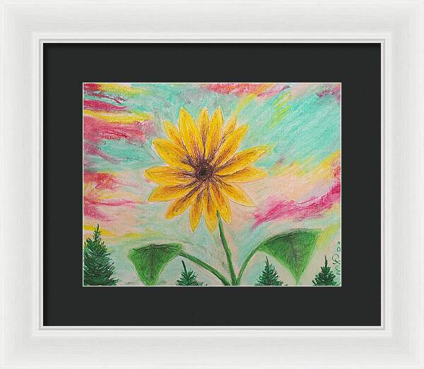 Sunflower Sets - Framed Print