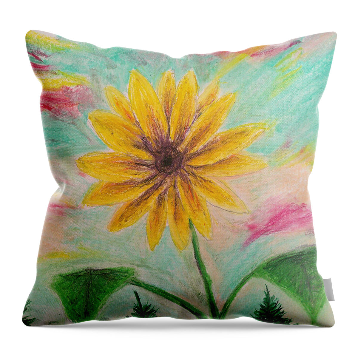 Sunflower Sets - Throw Pillow