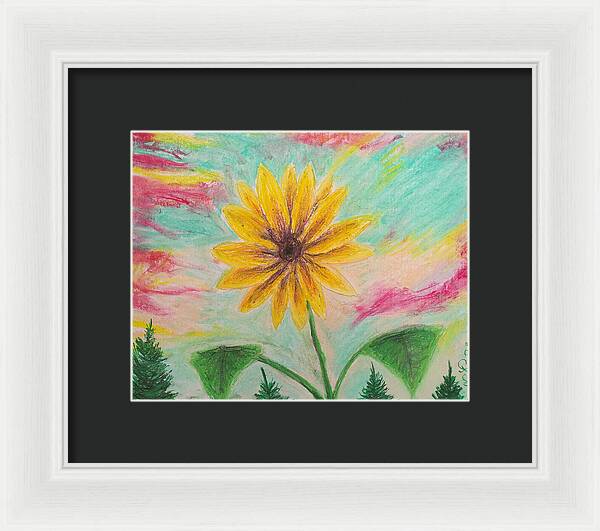 Sunflower Sets - Framed Print