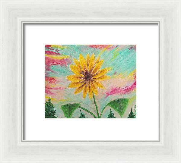 Sunflower Sets - Framed Print