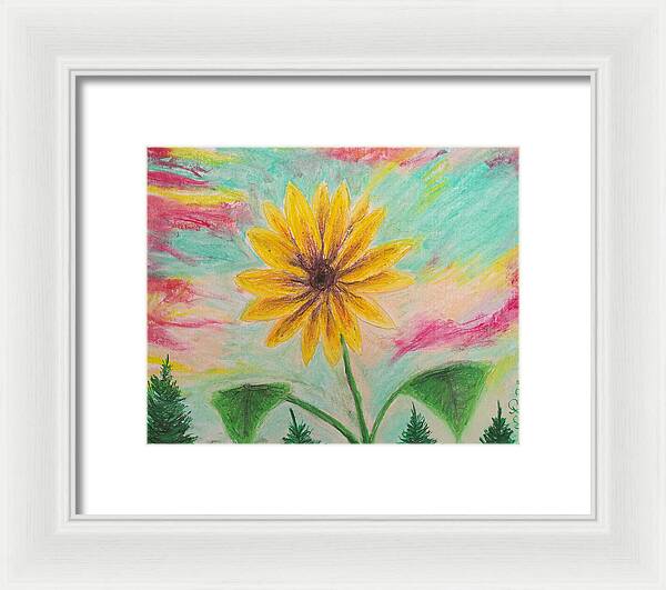 Sunflower Sets - Framed Print