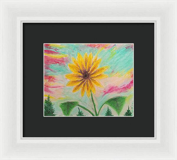 Sunflower Sets - Framed Print