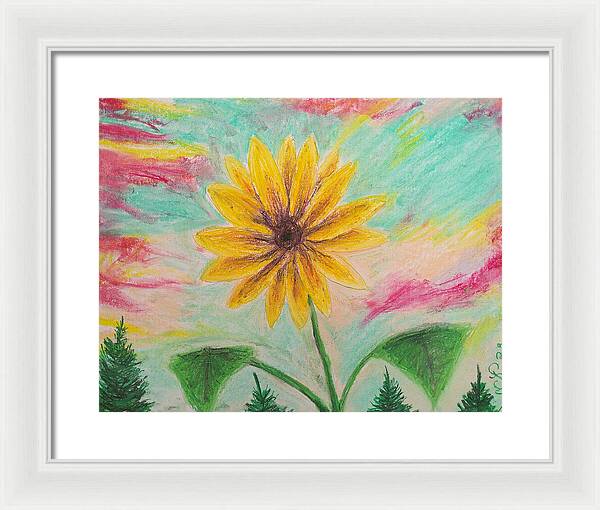 Sunflower Sets - Framed Print